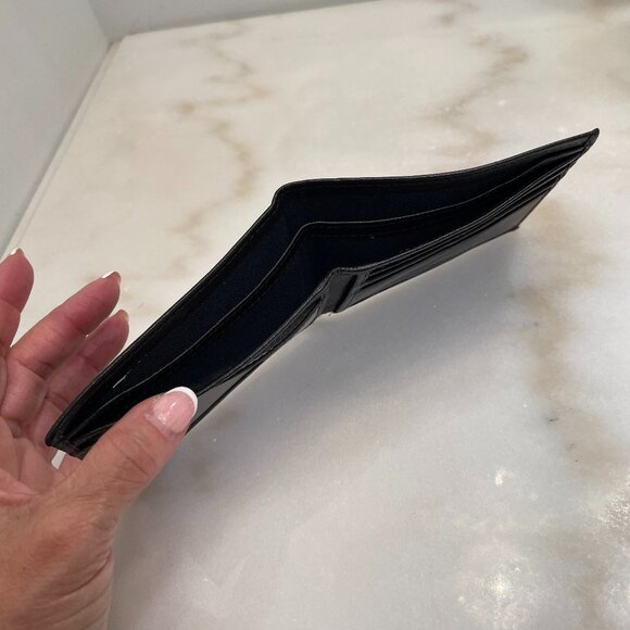 Tommy Hilfiger Men's Classic Logo Bifold Dark Brown Leather Wallet - Picture 8 of 13